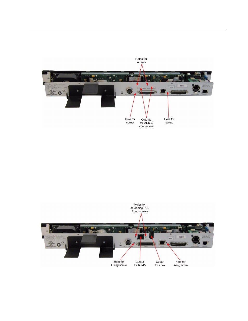 Step 3, Figure 6: rack mount panel with lid removed | Clear-Com V24PDXY User Manual | Page 5 / 22