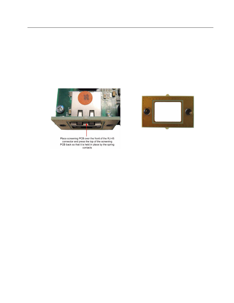 Step 5, Figure 10: screening pcb fitted to aes-3 card | Clear-Com V24PDXY User Manual | Page 7 / 22