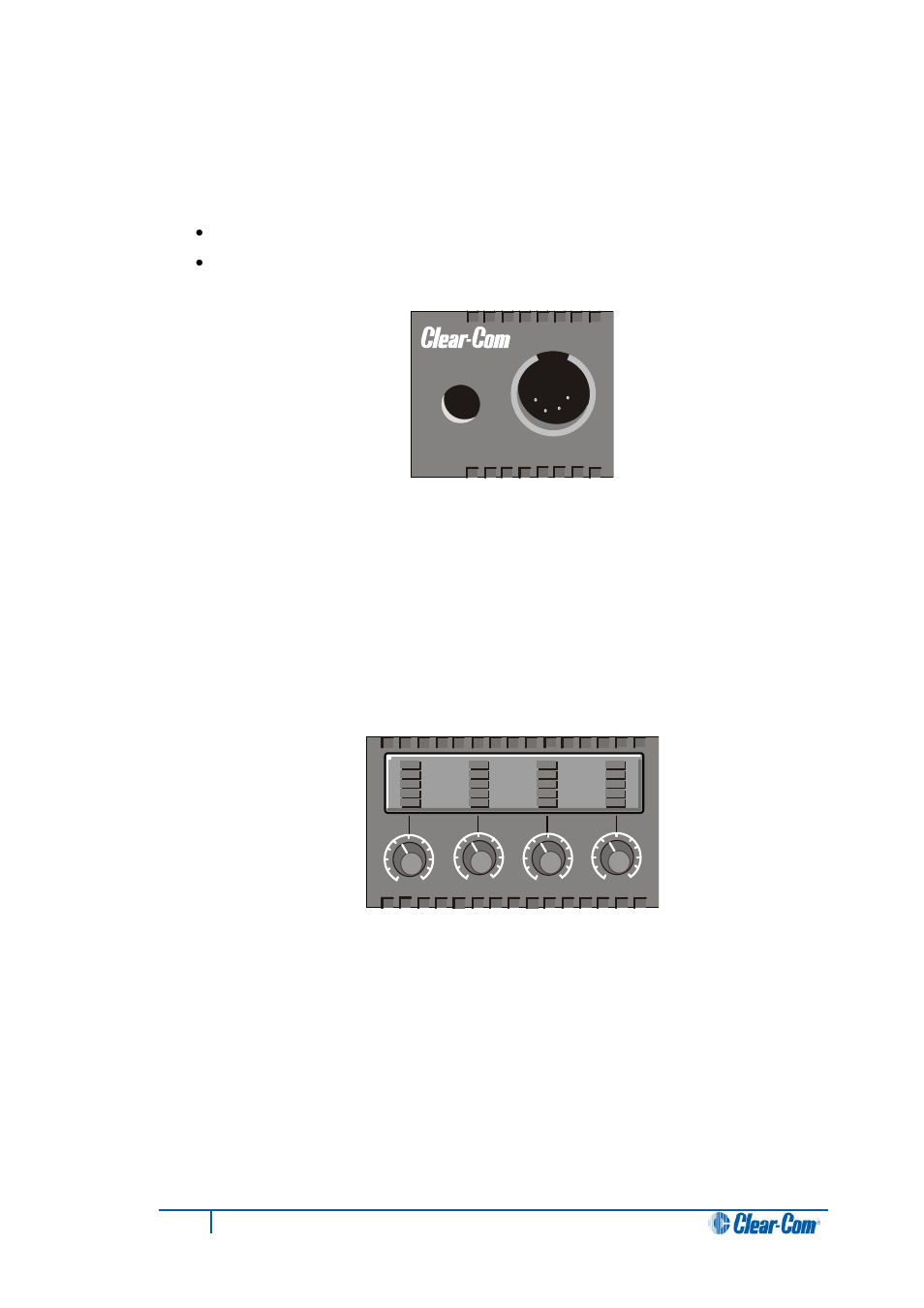 3 mic-headset module, 4 level control module, Mic-headset module | Level control module | Clear-Com i-Series Panels User Manual | Page 14 / 87