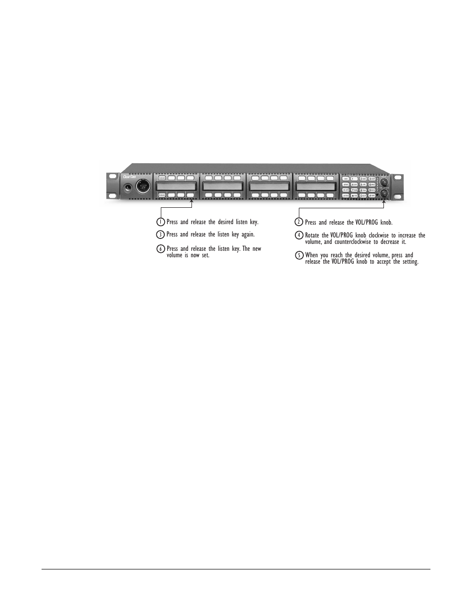 Figure 1-12 adjusting listen levels method 1 -20 | Clear-Com i-Series Panels User Manual | Page 30 / 109