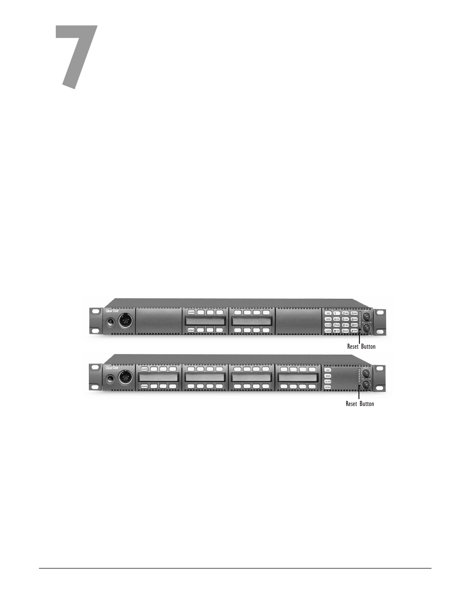 Maintaining an i-series intercom panel, General troubleshooting, Troubleshooting tips | Maintaining an i-series intercom panel . 7-1, General troubleshooting -1, Troubleshooting tips -1, Figure 7-1 reset the panel if problems occur -1 | Clear-Com i-Series Panels User Manual | Page 85 / 109