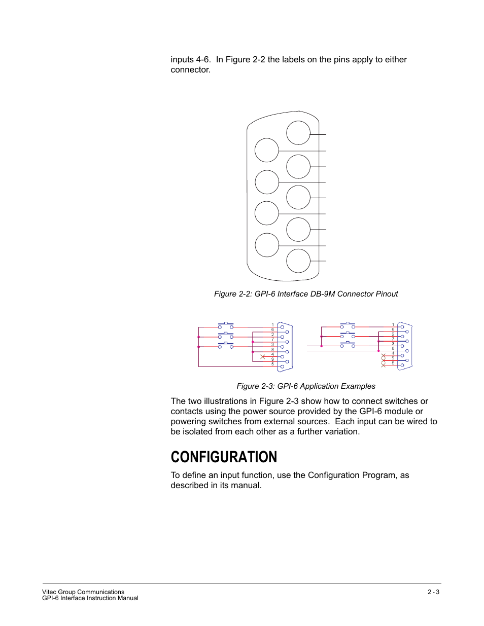 Configuration | Clear-Com GPI-6 User Manual | Page 11 / 18