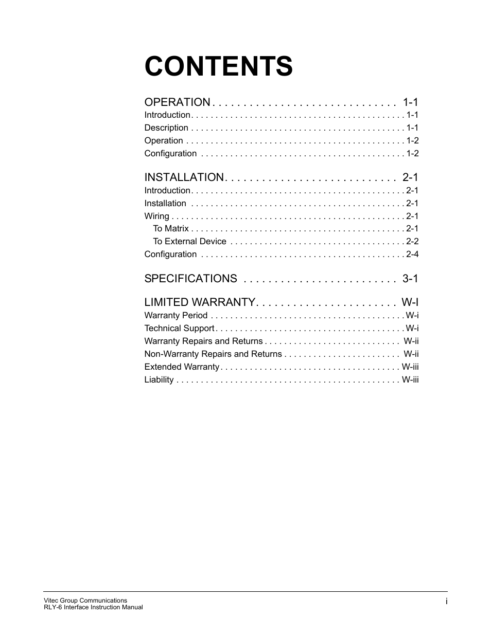 Clear-Com RLY-6 User Manual | Page 3 / 18