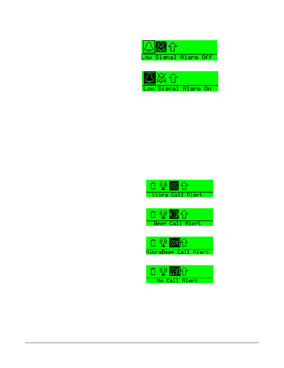 The vibrabeep call alert menu, The vibrabeep call alert menu -11 | Clear-Com FreeSpeak Beltpack User Manual | Page 45 / 89