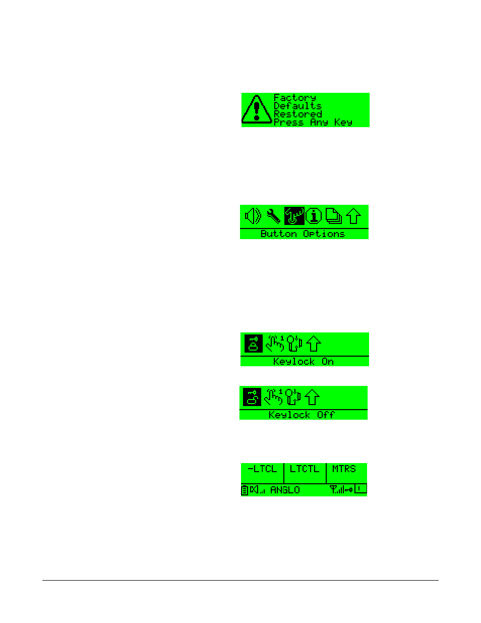 Button options menu, Keylock, Button options menu -14 | Keylock -14 | Clear-Com FreeSpeak Beltpack User Manual | Page 48 / 89
