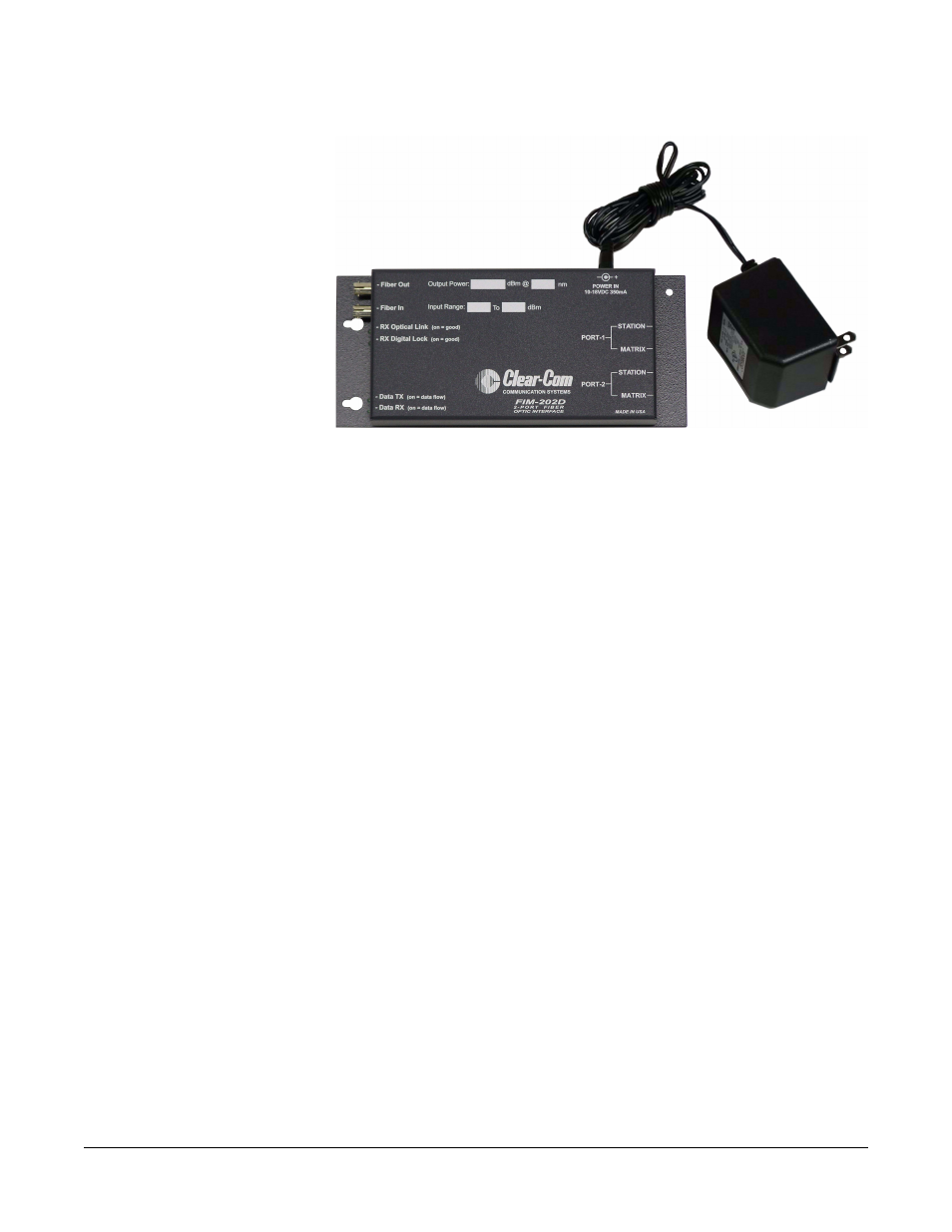 Clear-Com FIM-202D User Manual | Page 14 / 38