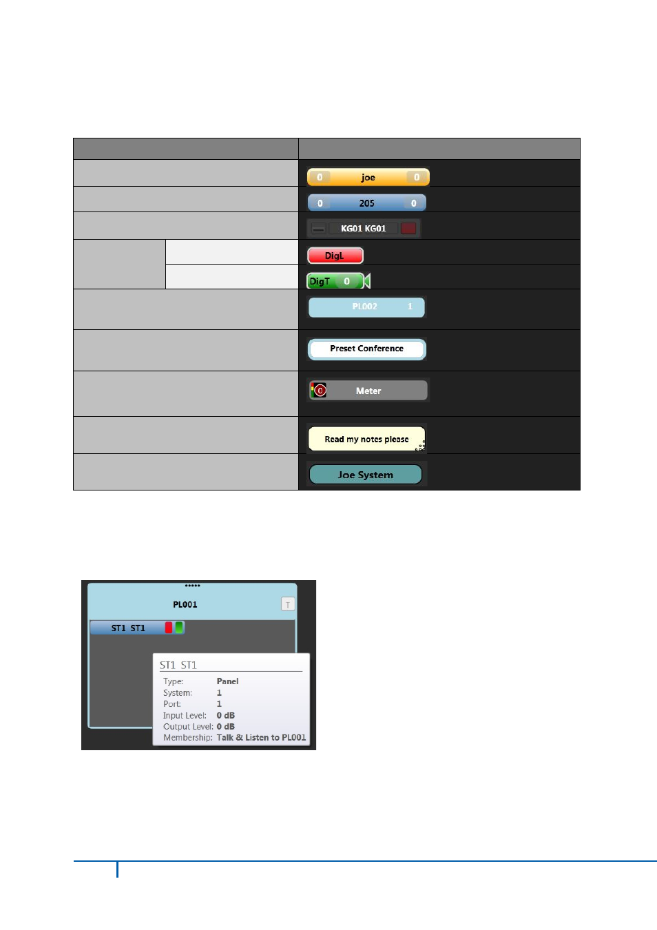 2 quick reference to color coding, 3 tool tips, Quick reference to color coding | Tool tips | Clear-Com Production-Maestro-Pro User Manual | Page 18 / 58