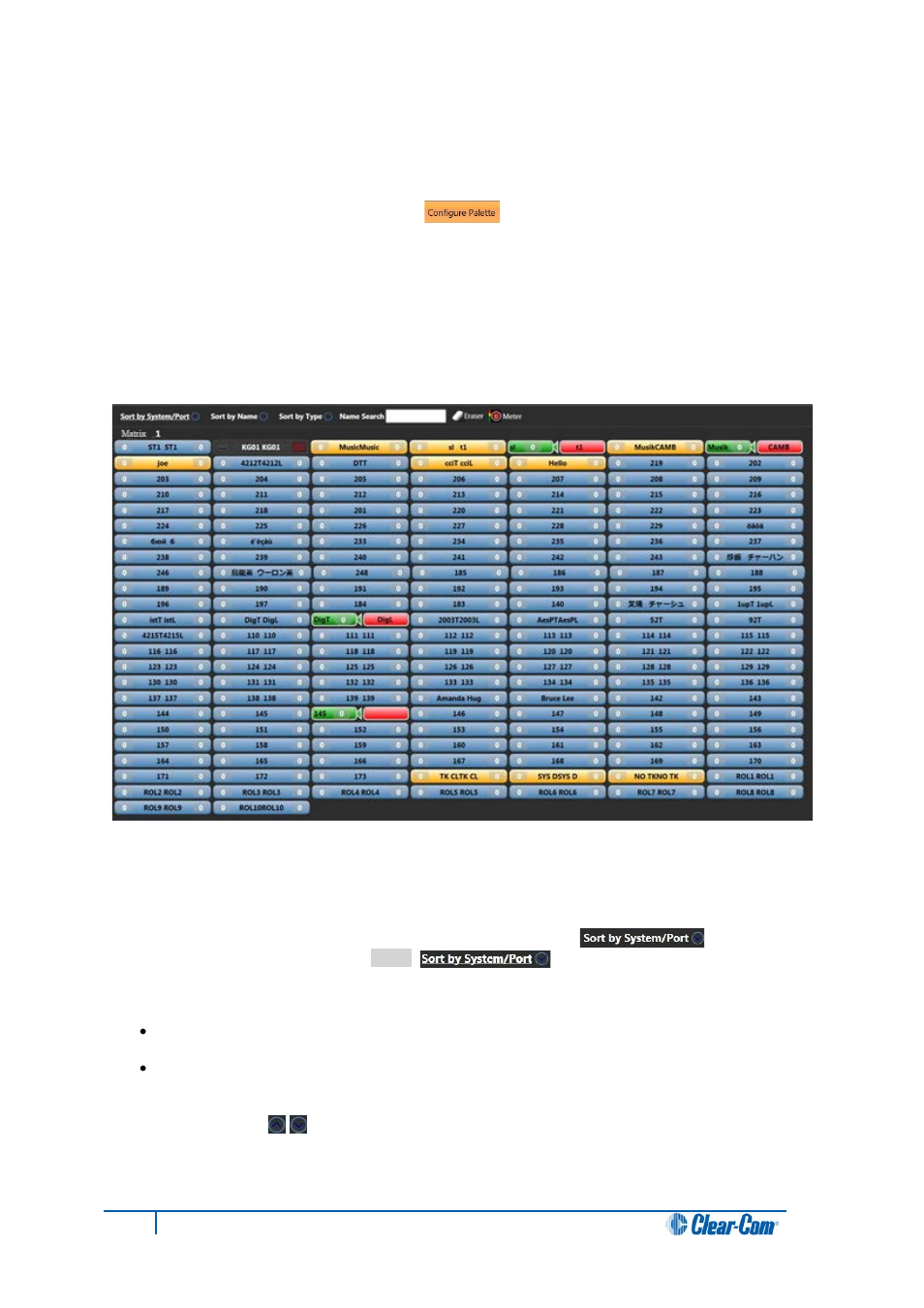 1 configure palette mode, Configure palette mode | Clear-Com Production-Maestro-Pro User Manual | Page 27 / 58