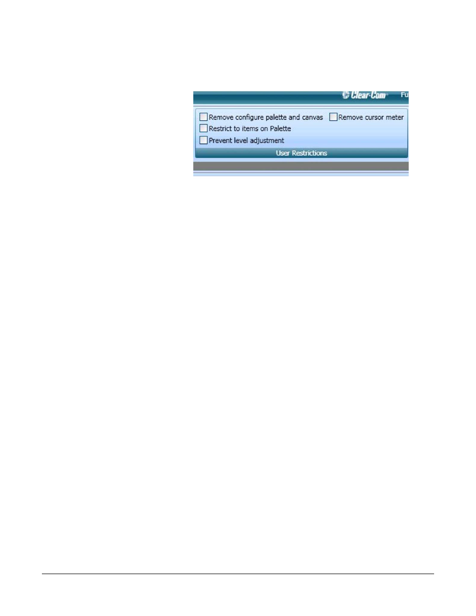 Remove configure palette and canvas, Remove configure palette and canvas -44 | Clear-Com Production-Maestro-Pro User Manual | Page 54 / 86