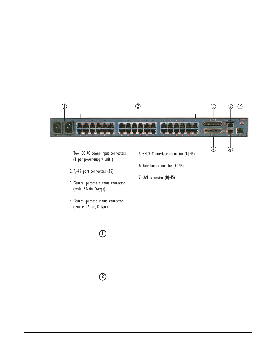 Connecting the matrix to remote devices, Connecting to ac power, Connecting to panels and interfaces | Connecting the matrix to remote devices -5, Connecting to ac power -5, Connecting to panels and interfaces -5 | Clear-Com Eclipse-PiCo User Manual | Page 21 / 79