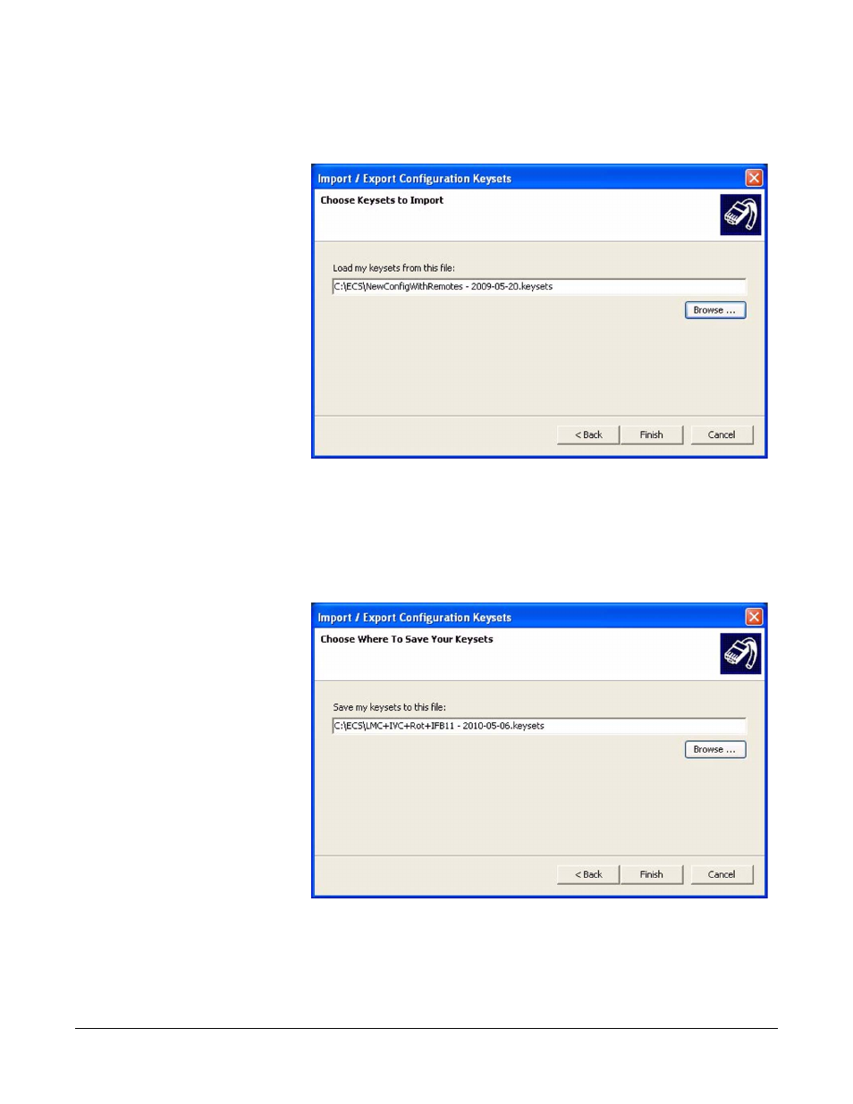 Exporting configuration keysets, Exporting configuration keysets -13 | Clear-Com Eclipse-Omega User Manual | Page 103 / 466