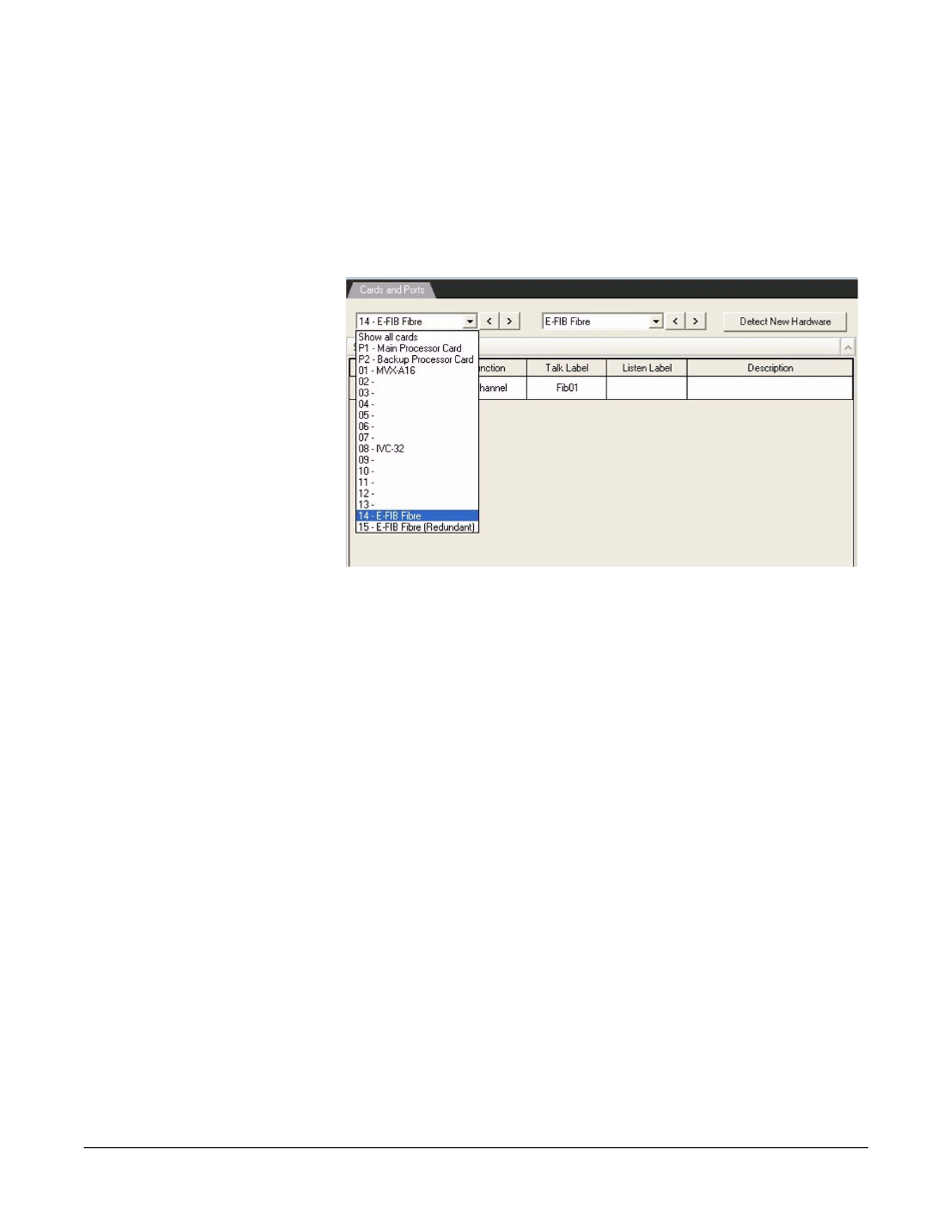 Adding an e-que card, Adding an e-que card -45, Figure 5-14 eclipse empty slots -45 | Clear-Com Eclipse-Omega User Manual | Page 155 / 466