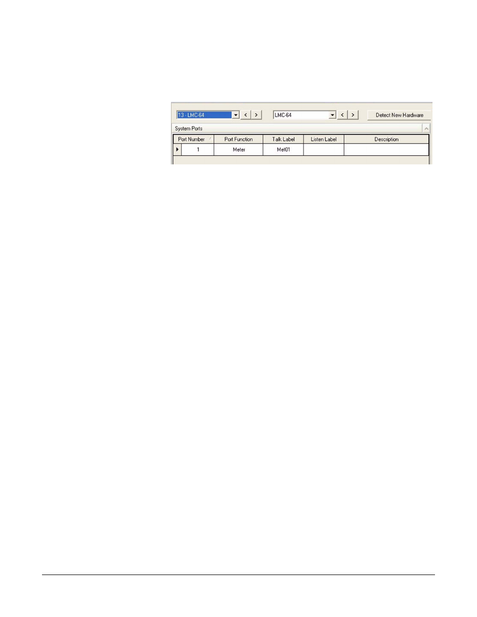 Port number, Port function, Talk label | Listen label, Description, Figure 5-38 ip ports -65 | Clear-Com Eclipse-Omega User Manual | Page 175 / 466