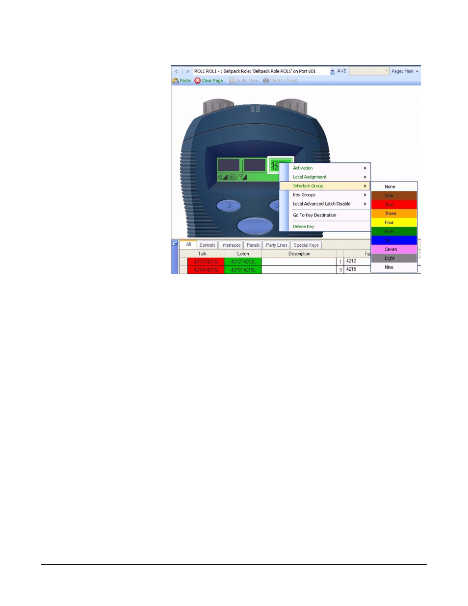 Local advanced latch disable, Go to key destination, Delete key | Local advanced latch disable -122, Go to key destination -122, Delete key -122 | Clear-Com Eclipse-Omega User Manual | Page 232 / 466