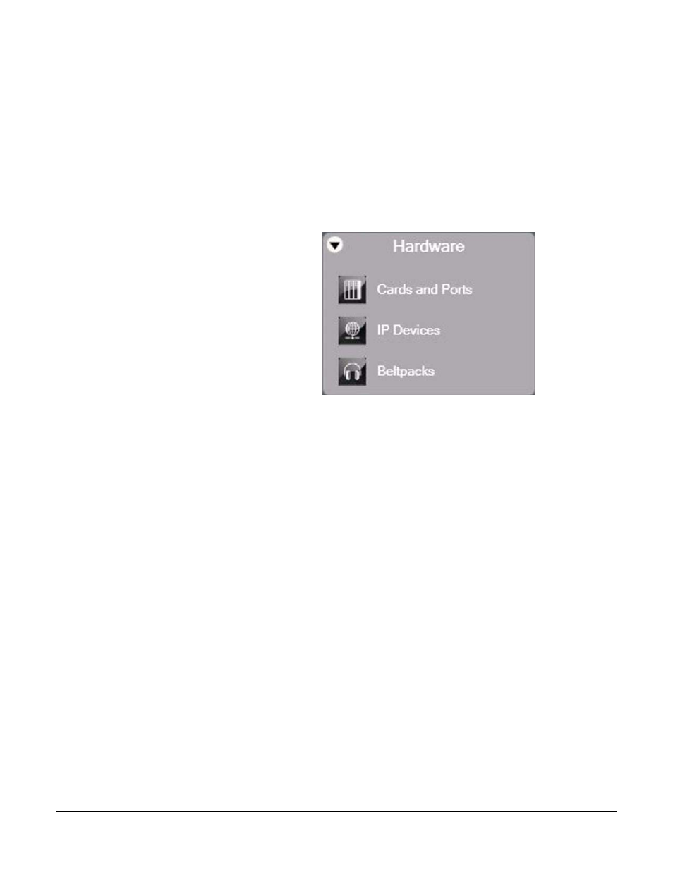 Ip manager, Introduction to ip manager, Ip manager -1 | Introduction to ip manager -1, Figure 6-1 eclipse hardware menu -1 | Clear-Com Eclipse-Omega User Manual | Page 233 / 466