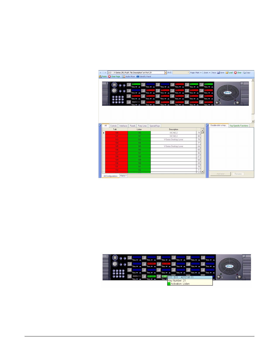 V series pushbutton panels, V series pushbutton panels -7 | Clear-Com Eclipse-Omega User Manual | Page 259 / 466