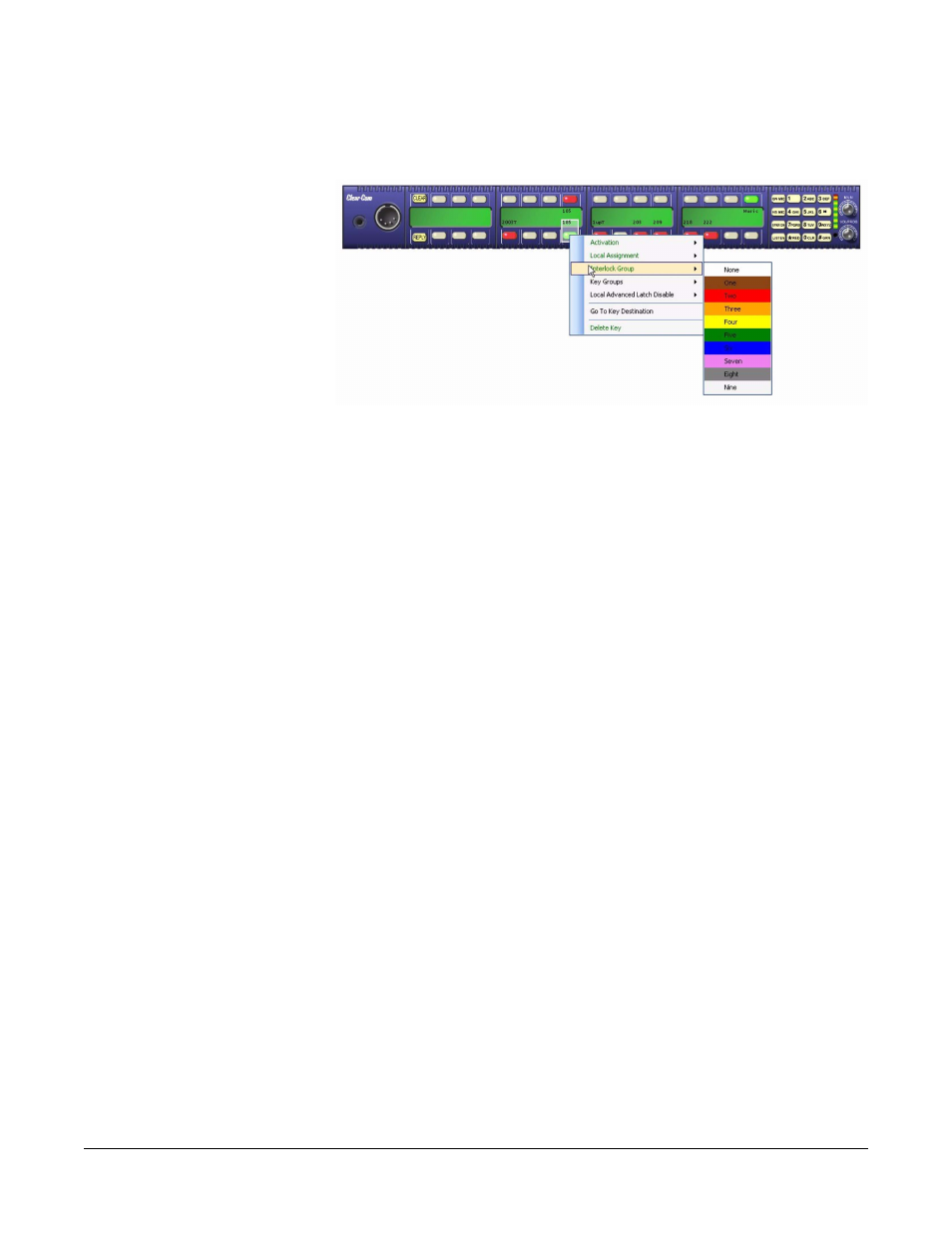 Local advanced latch disable, Go to key destination, Delete key | Local advanced latch disable -30, Go to key destination -30, Delete key -30 | Clear-Com Eclipse-Omega User Manual | Page 282 / 466