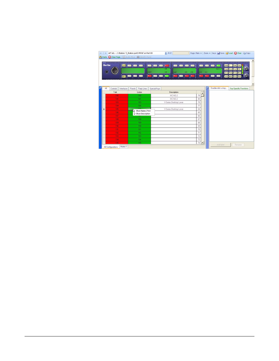 I-station advanced functions, I-station advanced functions -31, Figure 7-37 panel description display -31 | Clear-Com Eclipse-Omega User Manual | Page 283 / 466