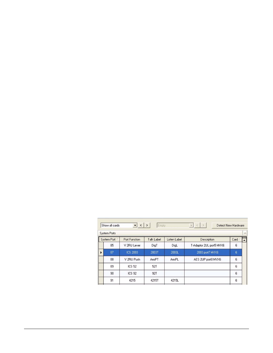 Using ecs to set up ifb options, Using ecs to set up ifb options -42, Figure 7-51 select host panel for ap22 -42 | Clear-Com Eclipse-Omega User Manual | Page 294 / 466