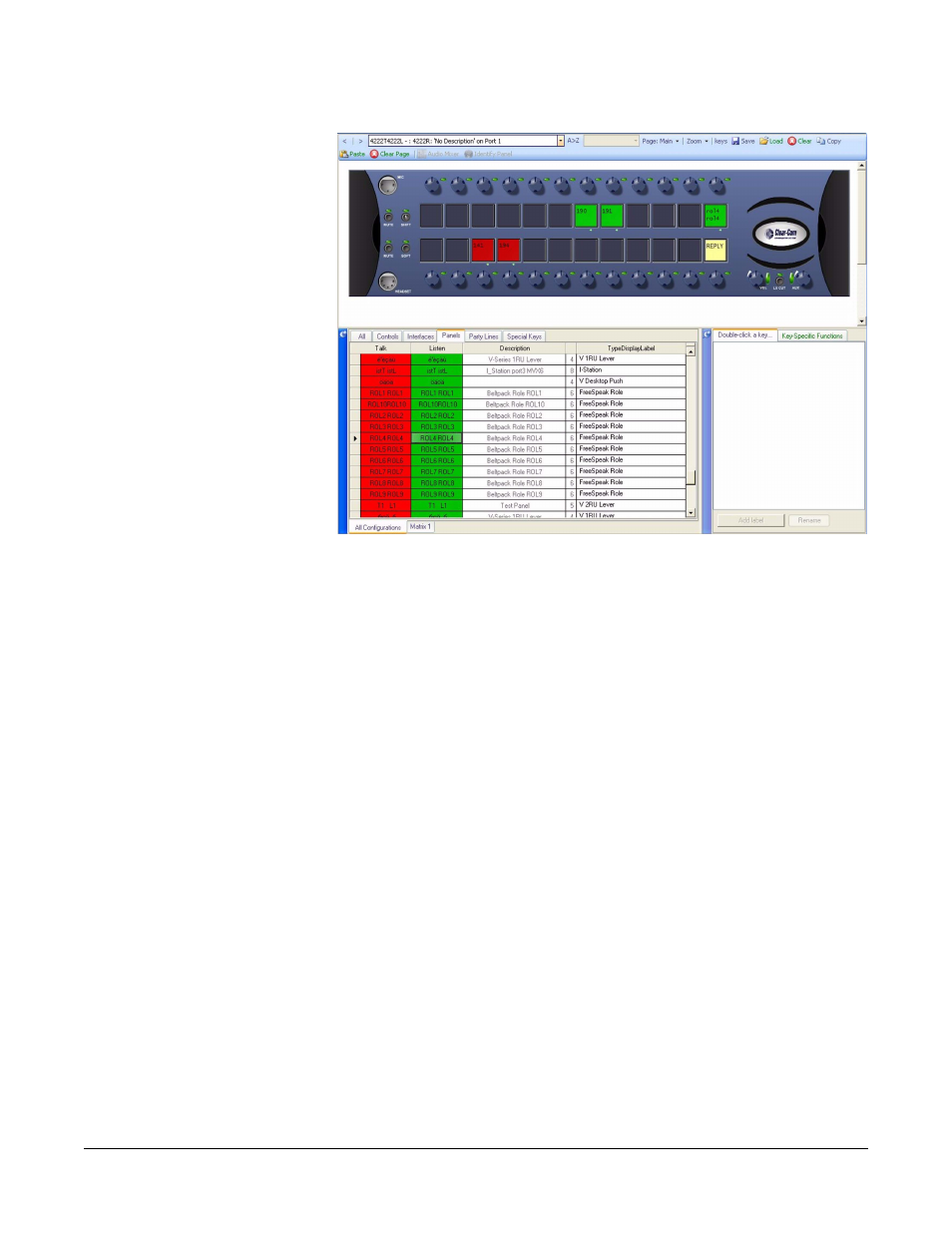 Assigning labels, Assigning labels -51, Figure 7-61 label window with port and name -51 | Clear-Com Eclipse-Omega User Manual | Page 303 / 466