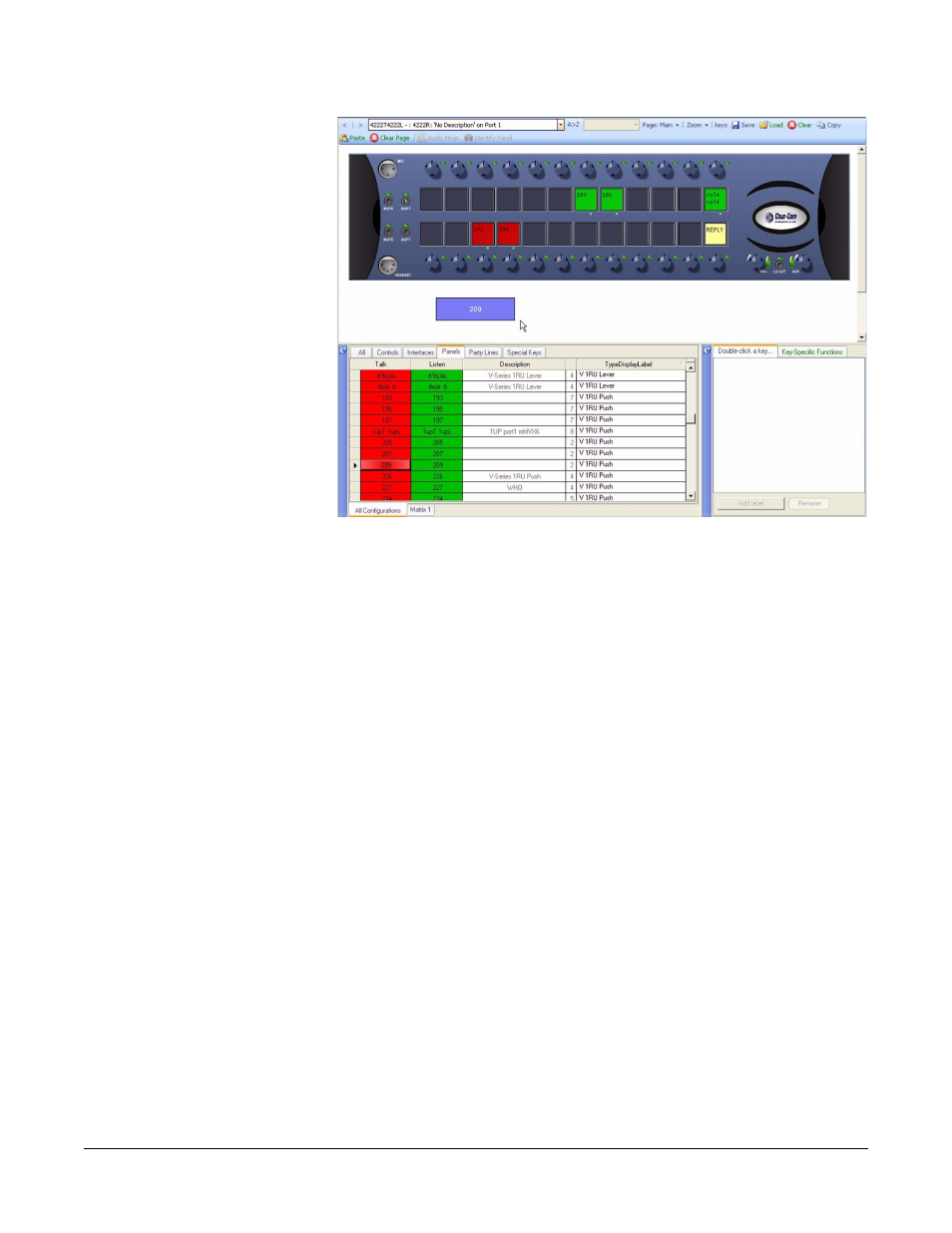 Re-assignment of labels, Re-assignment of labels -52, Figure 7-62 drag label to port -52 | Clear-Com Eclipse-Omega User Manual | Page 304 / 466