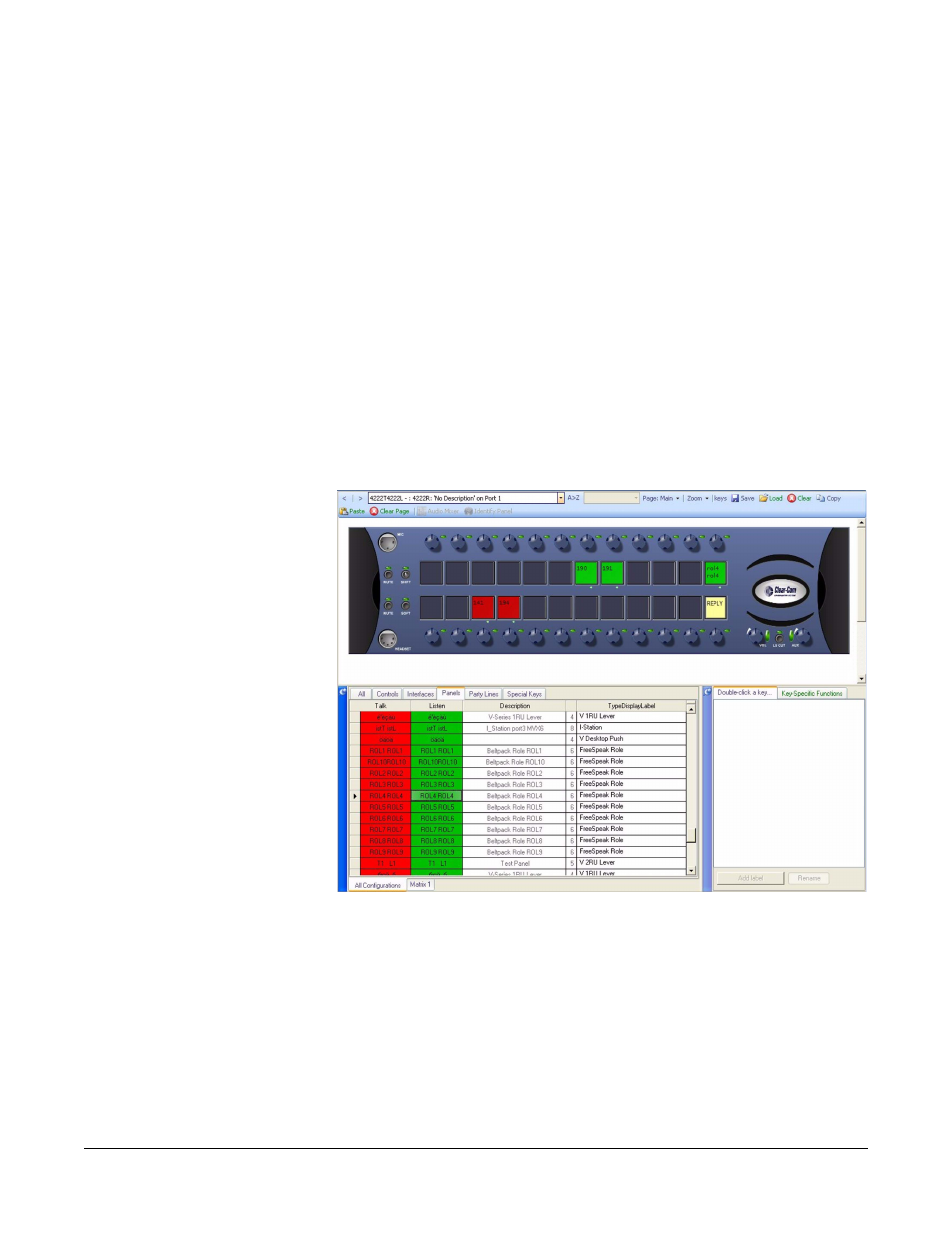 Audio mixer, Identify panel, Local assignments | Expansion panels, Audio mixer -60, Identify panel -60, Local assignments -60, Expansion panels -60, Figure 7-71 pd4222 assignments -60 | Clear-Com Eclipse-Omega User Manual | Page 312 / 466