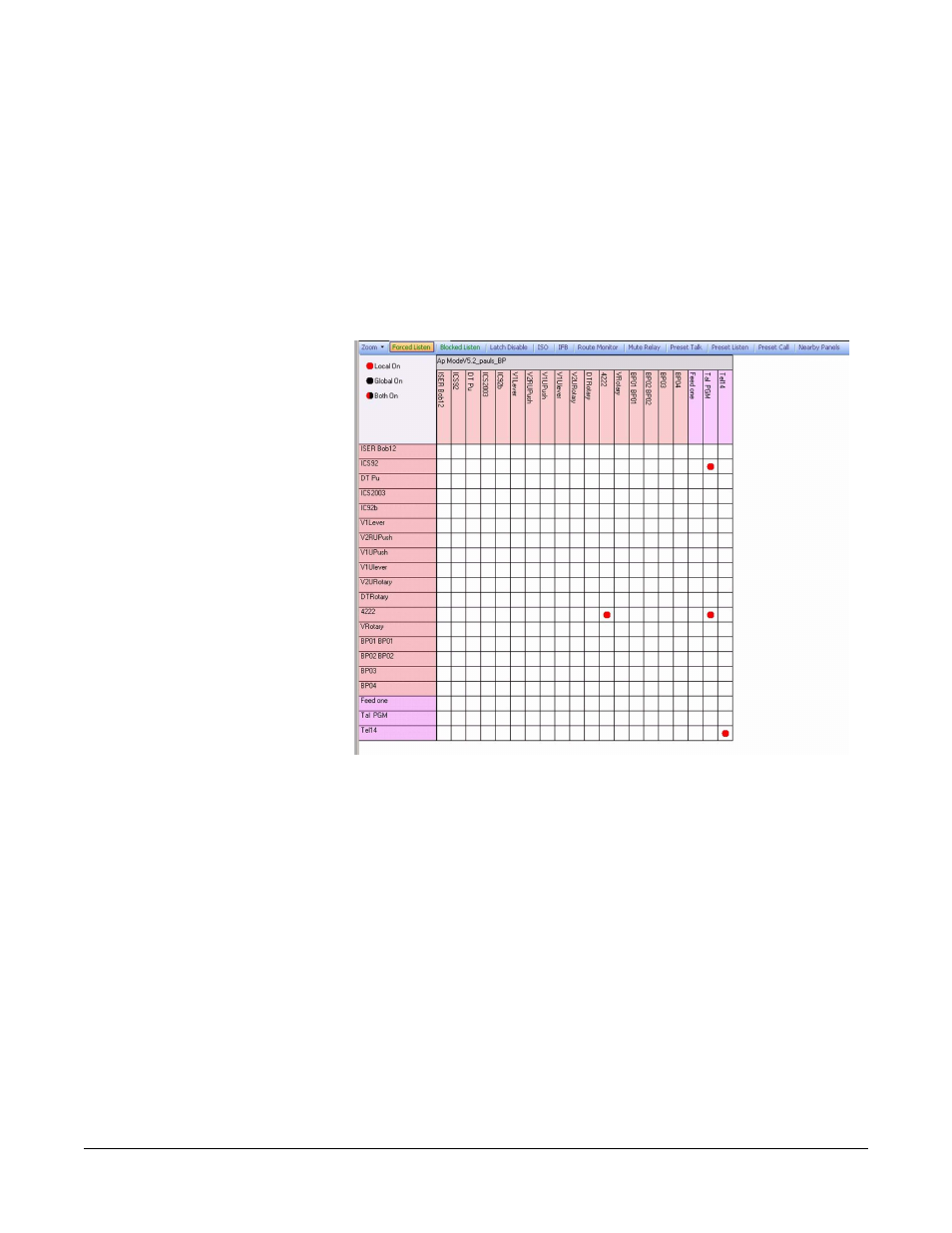 Figure 7-81 local advanced functions -70 | Clear-Com Eclipse-Omega User Manual | Page 322 / 466