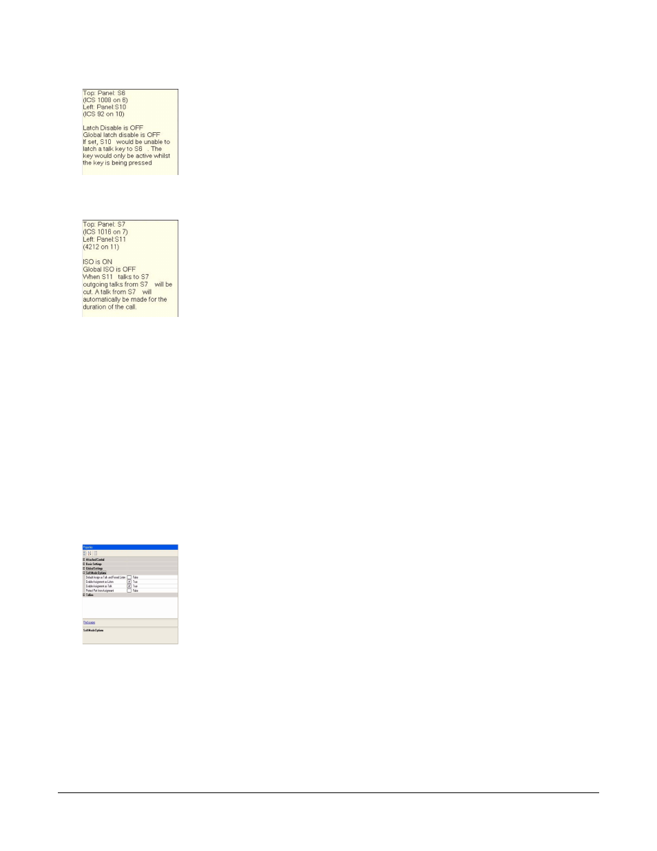 Latch disable, Local iso, Local ifb | Latch disable -74, Local iso -74, Local ifb -74 | Clear-Com Eclipse-Omega User Manual | Page 326 / 466