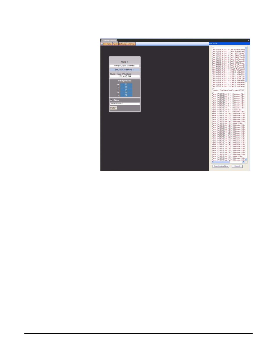 Figure 14-15 system monitoring screen -14 | Clear-Com Eclipse-Omega User Manual | Page 444 / 466