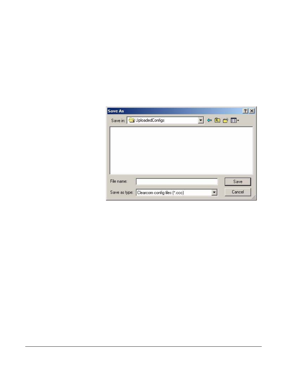 Figure 15-4 the “save as” dialog box -4 | Clear-Com Eclipse-Omega User Manual | Page 448 / 466