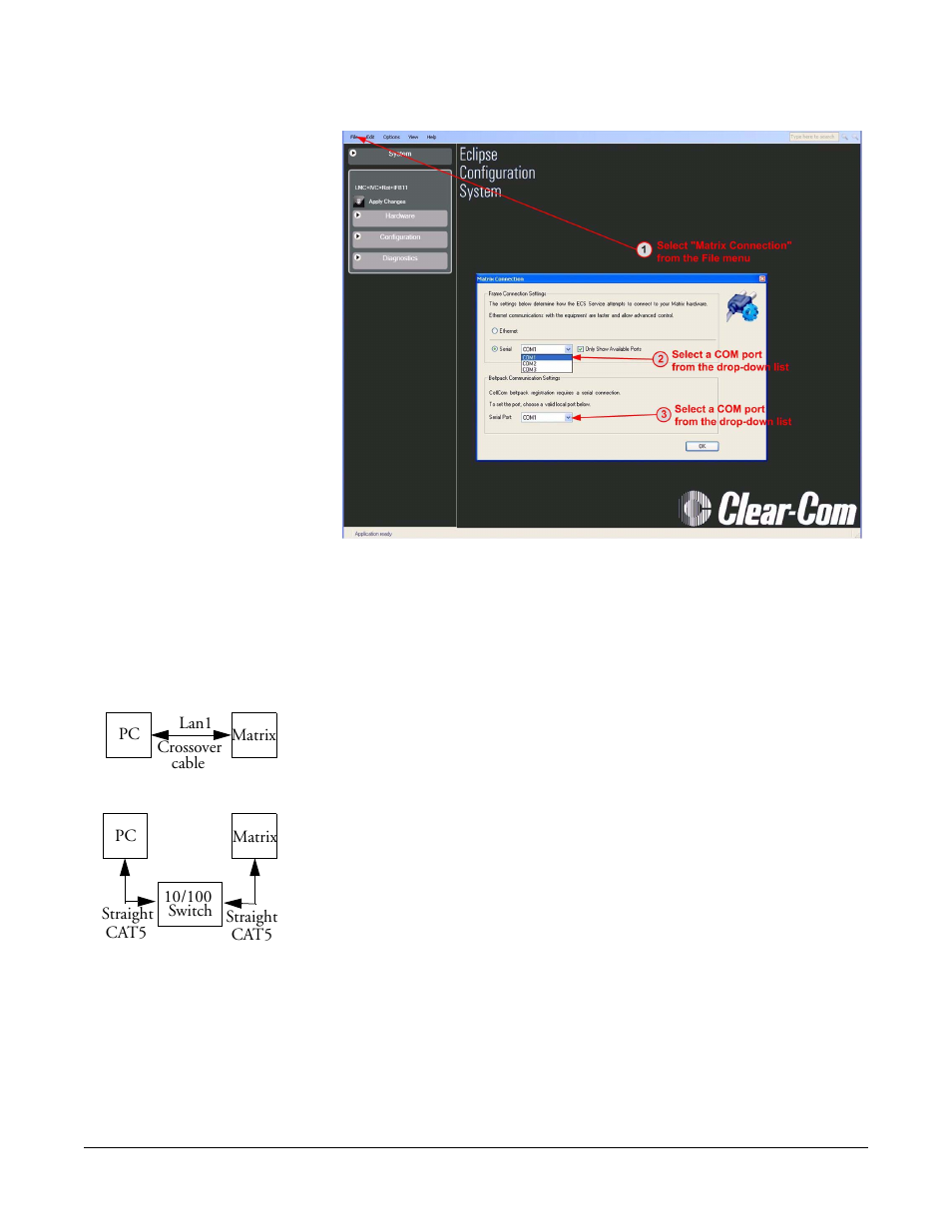 Ethernet connection, Ethernet connection -4 | Clear-Com Eclipse-Omega User Manual | Page 58 / 466