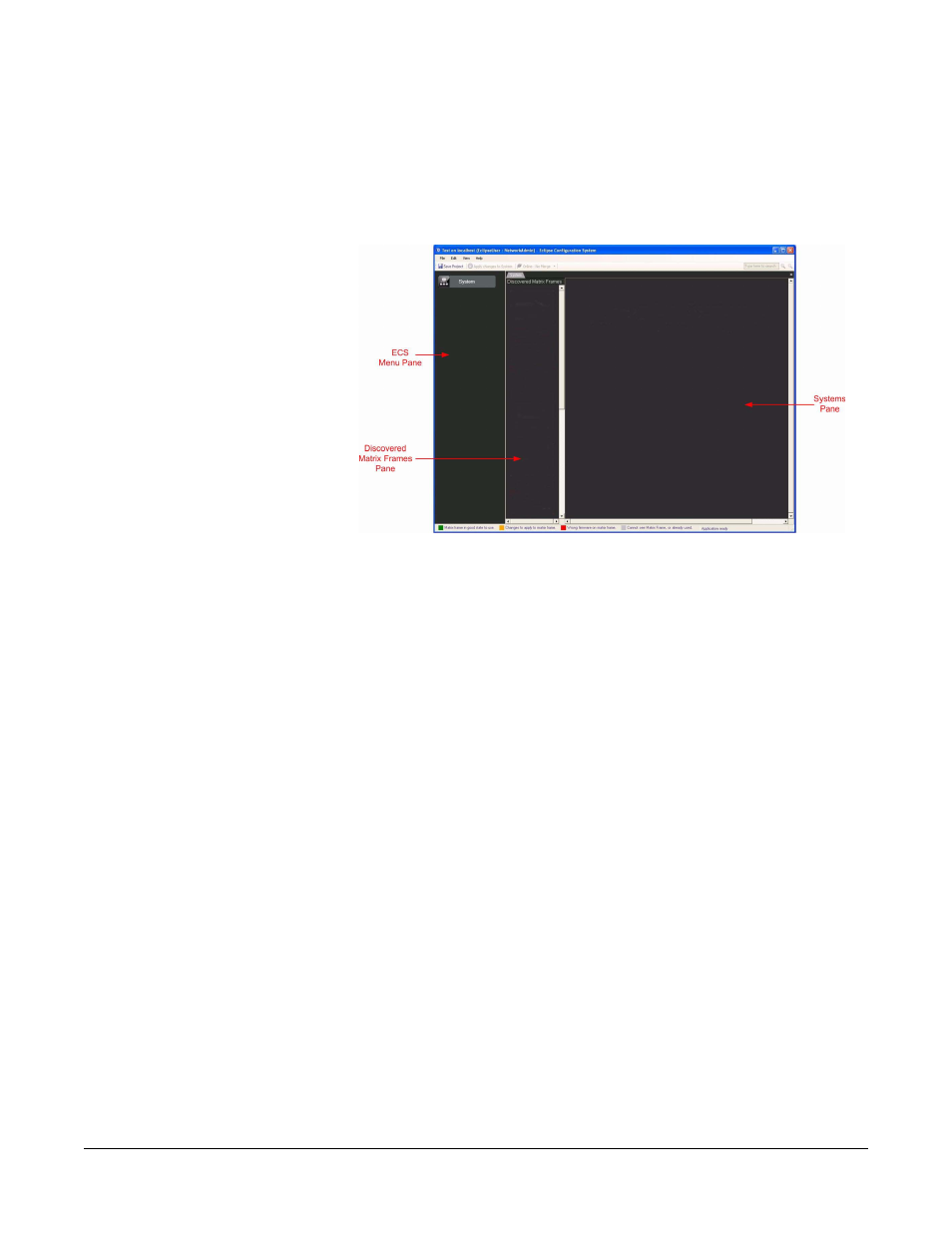 Setting up a new matrix, Adding a discovered matrix, Setting up a new matrix -9 | Adding a discovered matrix -9, Figure 3-6 blank matrix screen -9 | Clear-Com Eclipse-Omega User Manual | Page 63 / 466