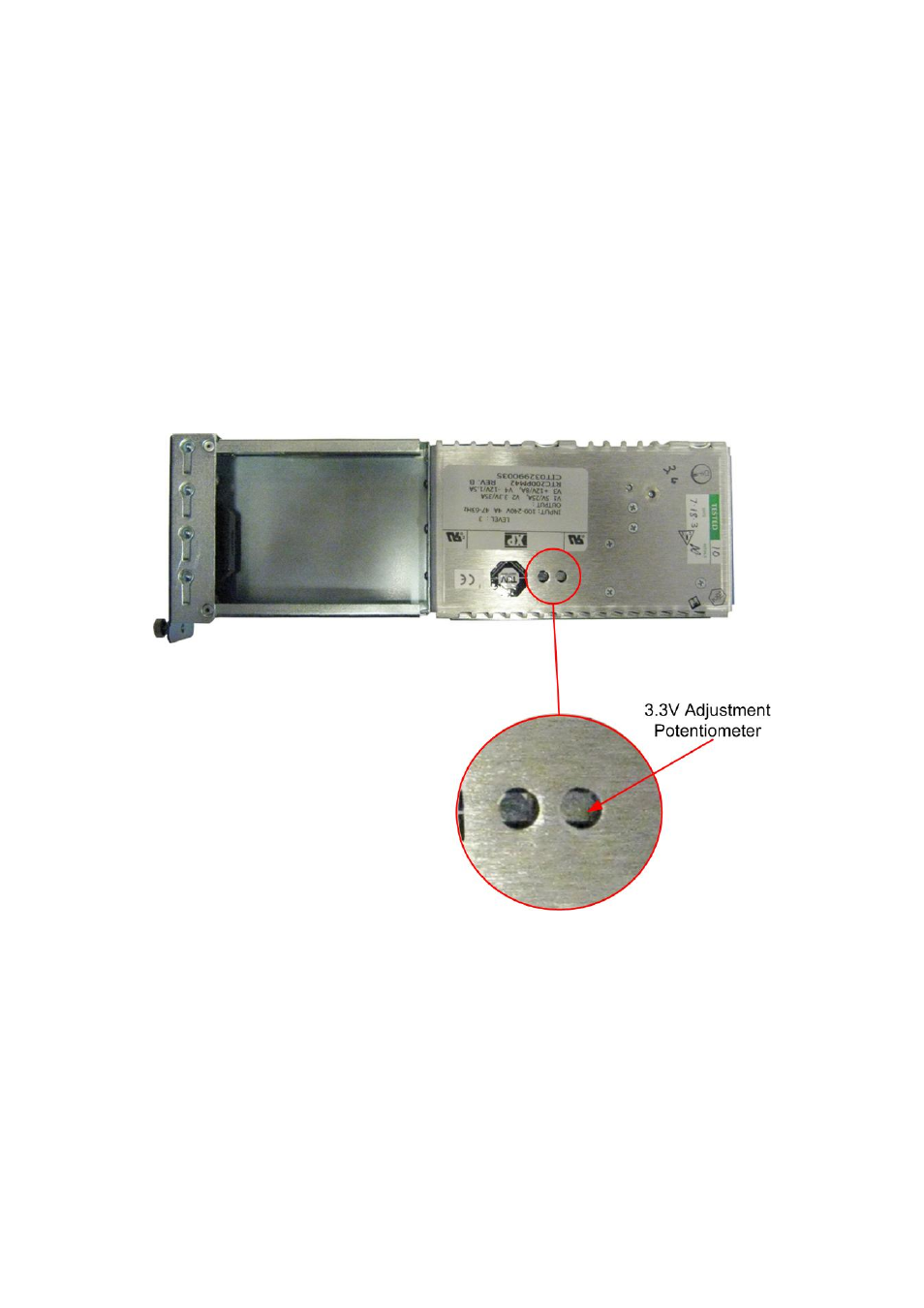 Figure 1, Psu voltage adjustment potentiometer location, Eclipse upgrade reference manual | Clear-Com Eclipse-Omega User Manual | Page 12 / 155