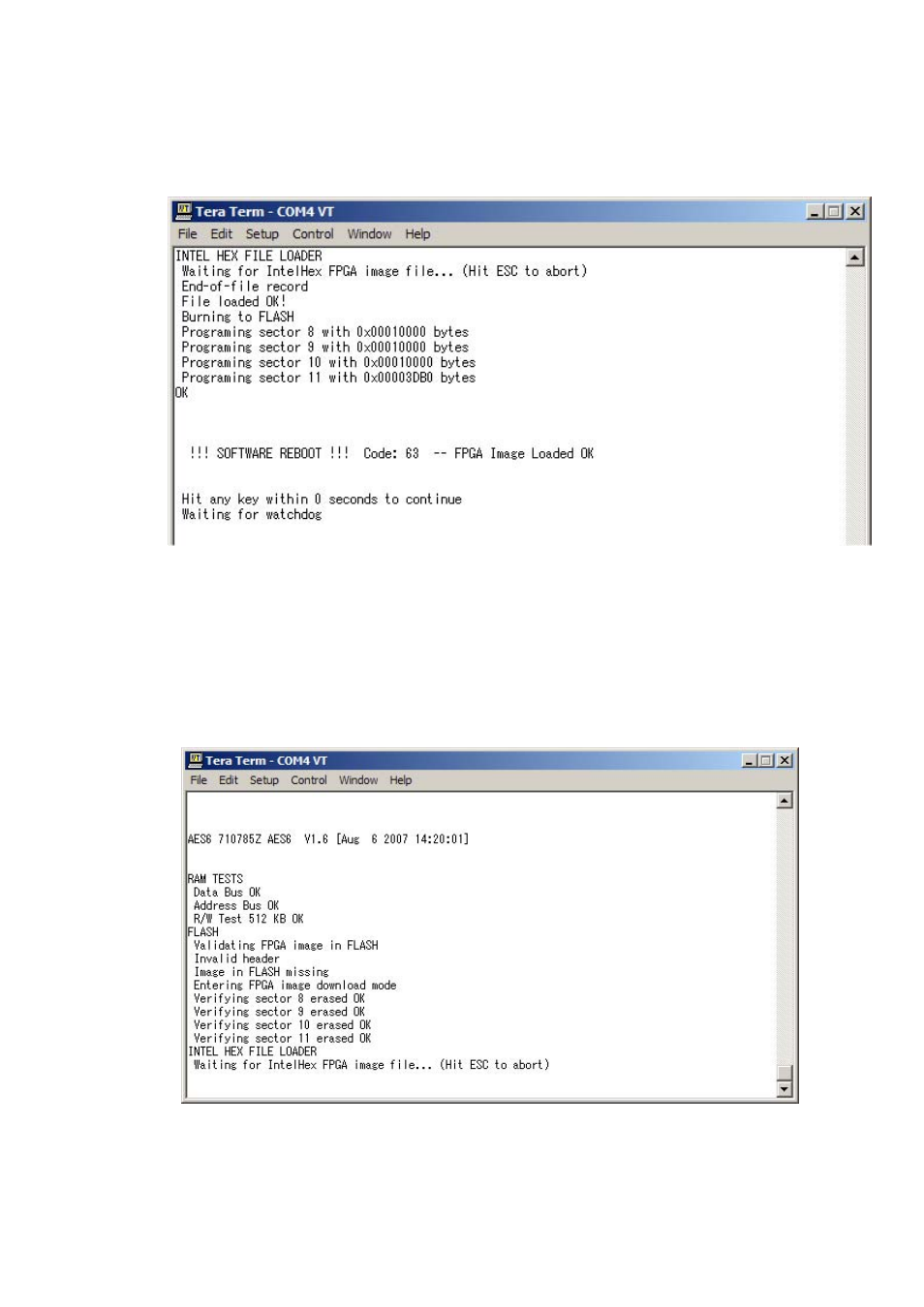 5 procedure : fpga image not present, Figure 108, Aes-6 fpga hex file load | Figure 109, Eclipse upgrade reference manual | Clear-Com Eclipse-Omega User Manual | Page 125 / 155