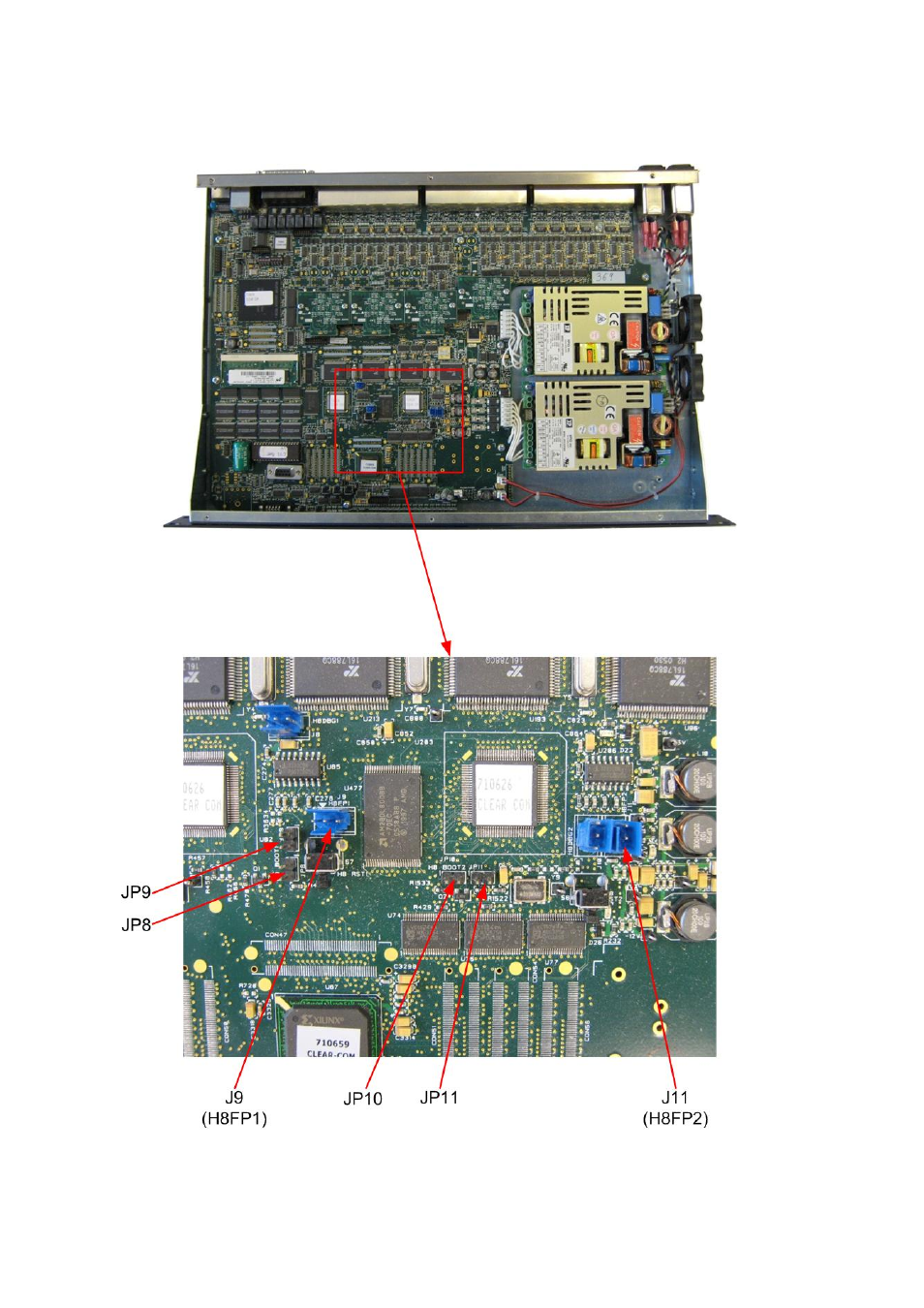 7 appendix g – eclipse-pico/e-32 pcb layout, Appendix g – eclipse-pico/e-32 pcb layout, Figure 122 | E-32 pcb layout, Eclipse upgrade reference manual | Clear-Com Eclipse-Omega User Manual | Page 134 / 155
