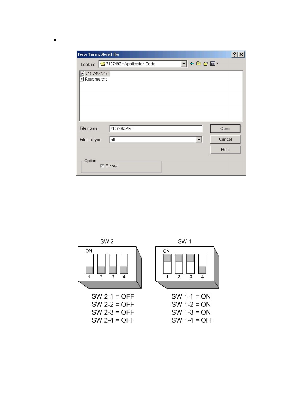 Figure 39, Cpu application file, Figure 40 | E-pico/e-32 dip switches in watchdog enabled mode, Eclipse upgrade reference manual | Clear-Com Eclipse-Omega User Manual | Page 48 / 155