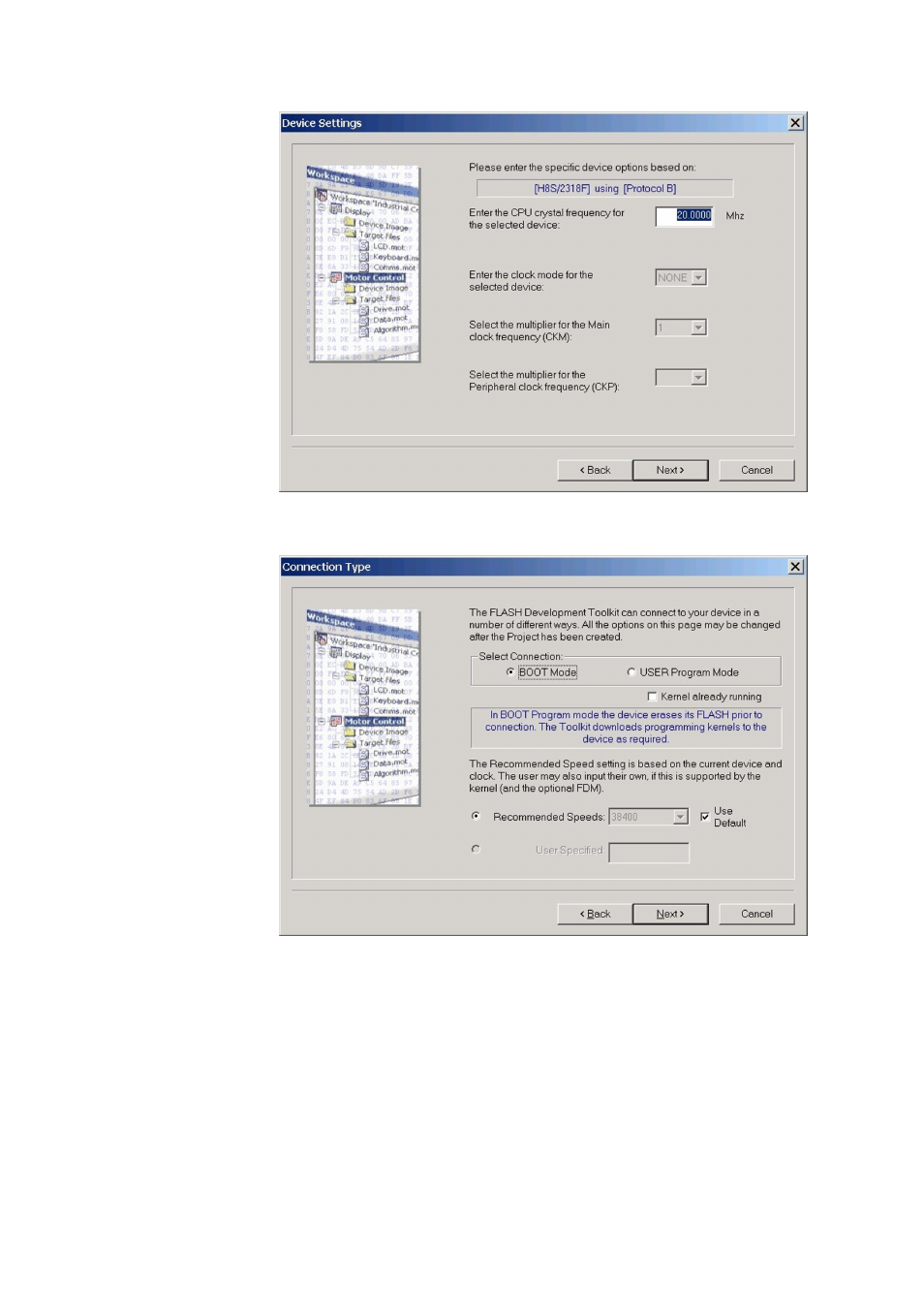 Figure 58, Select cpu frequency, Figure 59 | Select connection type, Eclipse upgrade reference manual | Clear-Com Eclipse-Omega User Manual | Page 63 / 155