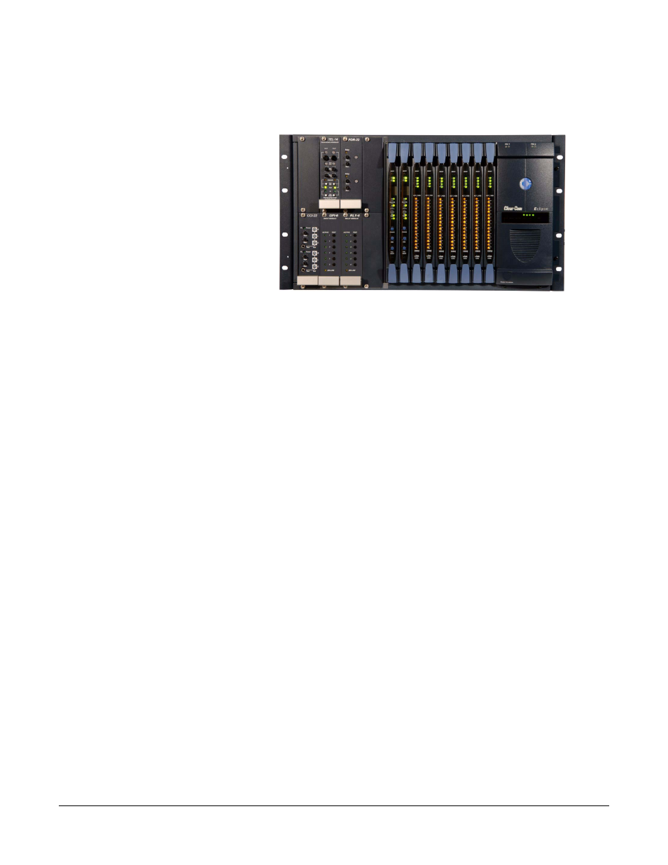 Matrix chassis, Circuit cards, Cpu card | Matrix chassis -3, Circuit cards -3, Cpu card -3, Figure 1-1 the eclipse median assembly -3 | Clear-Com LMC-64 User Manual | Page 15 / 142