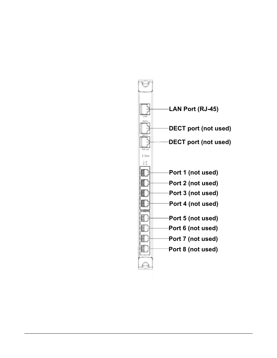 Lmc-64 interface rear connections, Lmc-64 interface rear connections -5, Figure 6-2 lmc-64 interface rear card -5 | Clear-Com LMC-64 User Manual | Page 85 / 142