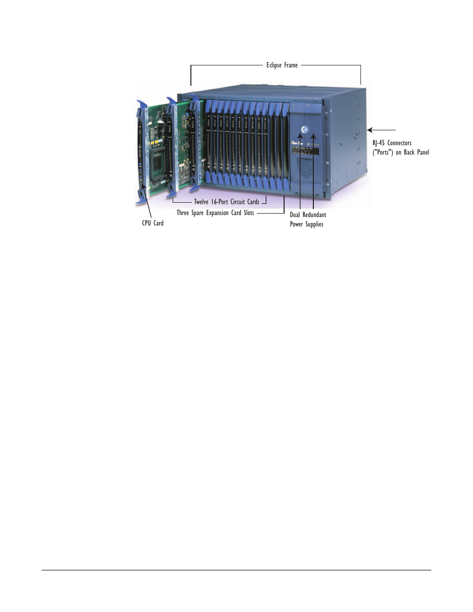 Matrix chassis, Circuit cards, Cpu card | Matrix chassis -3, Circuit cards -3, Cpu card -3, Figure 1-1 the eclipse omega matrix assembly -3 | Clear-Com Eclipse-Omega User Manual | Page 15 / 142