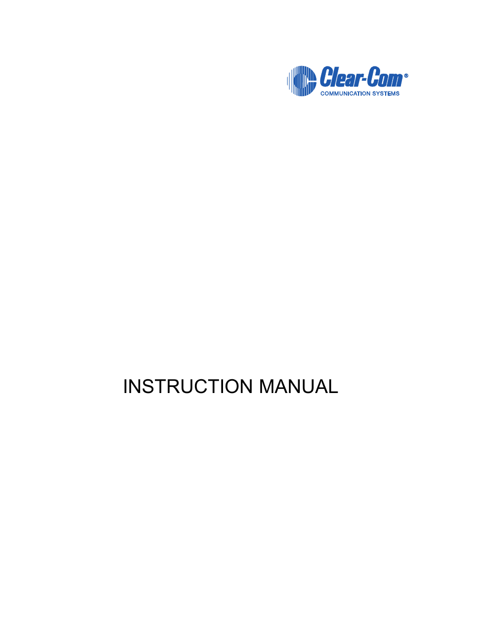 Clear-Com ICS-2003 User Manual | 97 pages