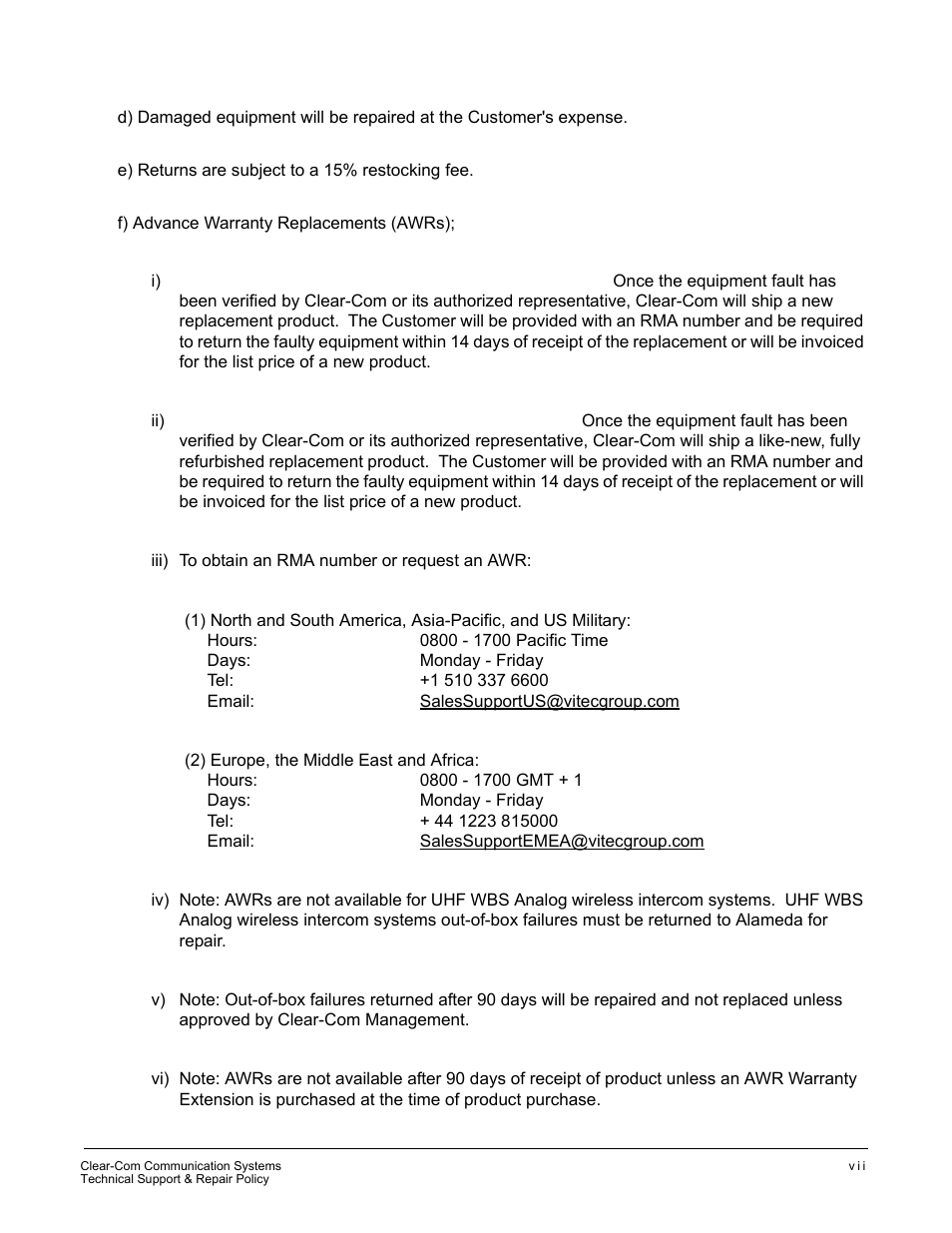 Clear-Com ICS-2003 User Manual | Page 95 / 97