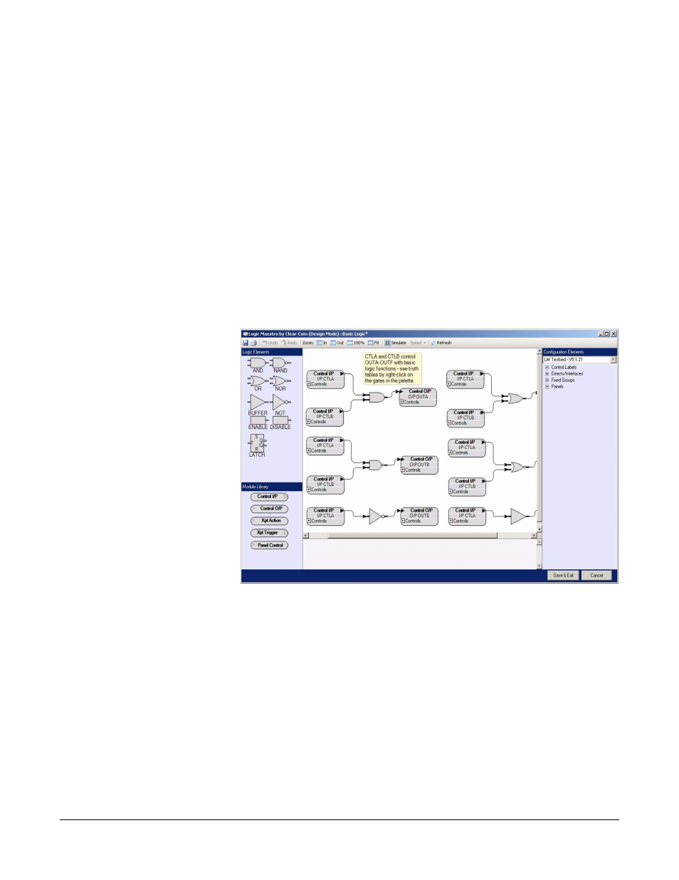 Control sequence properties, Enabled checkbox, Edit logic column | Edit properties column, Control sequence properties -3, Enabled checkbox -3, Edit logic column -3, Edit properties column -3, Figure 1-3 control sequence display -3 | Clear-Com Logic-Maestro User Manual | Page 17 / 163