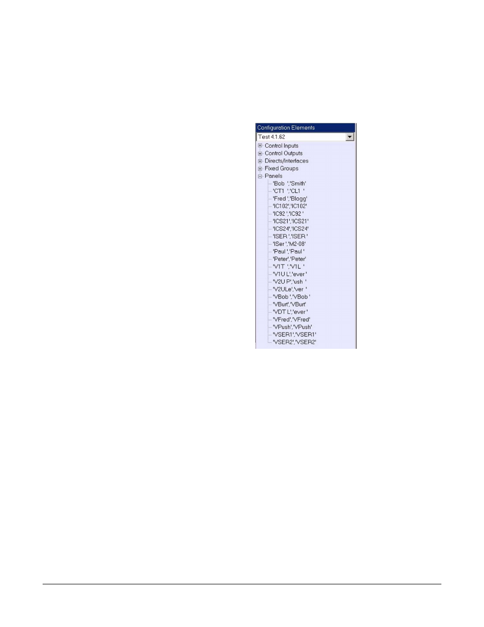 Figure 1-12 list of configuration elements -10 | Clear-Com Logic-Maestro User Manual | Page 24 / 163