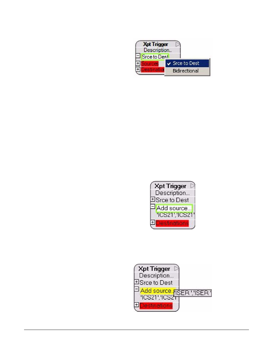 Crosspoint trigger sources, Crosspoint trigger sources -23 | Clear-Com Logic-Maestro User Manual | Page 37 / 163