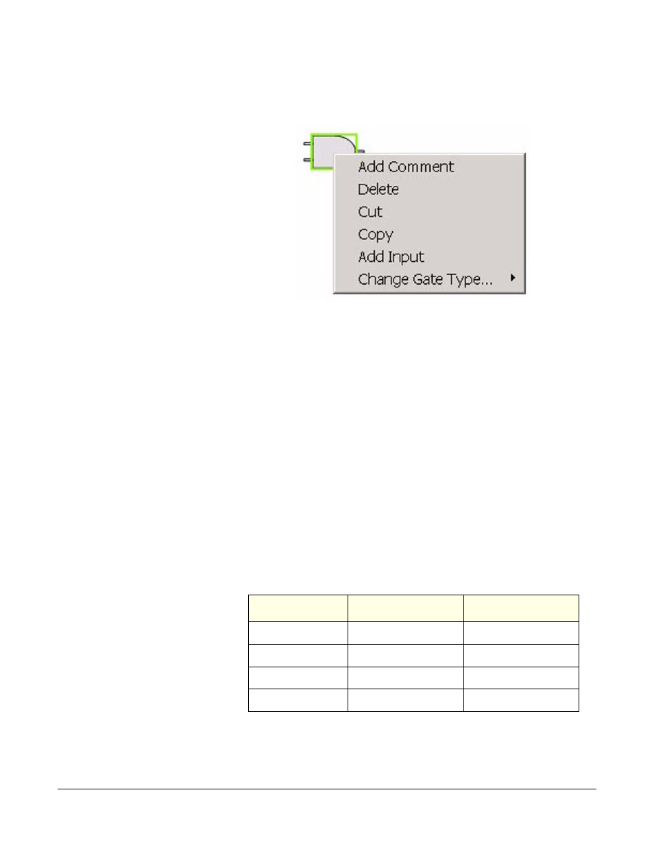 Nand gate, Nand gate -42, Figure 1-77 menu options for and logic element -42 | Clear-Com Logic-Maestro User Manual | Page 56 / 163