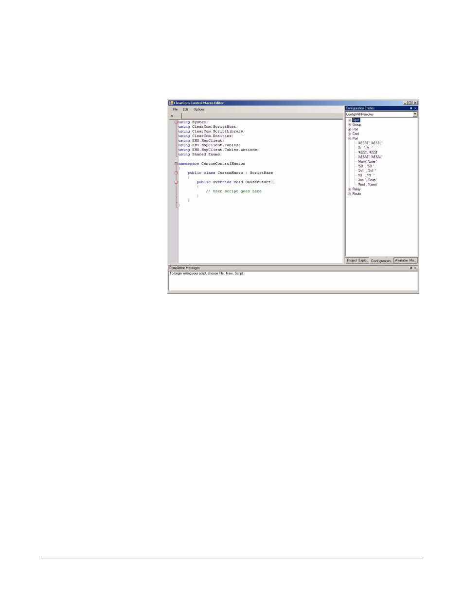 Figure 2-6 configuration entities list -9 | Clear-Com Logic-Maestro User Manual | Page 75 / 163