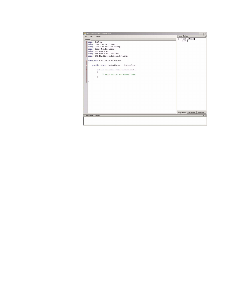 Figure 2-25 inital new control macro -25 | Clear-Com Logic-Maestro User Manual | Page 91 / 163