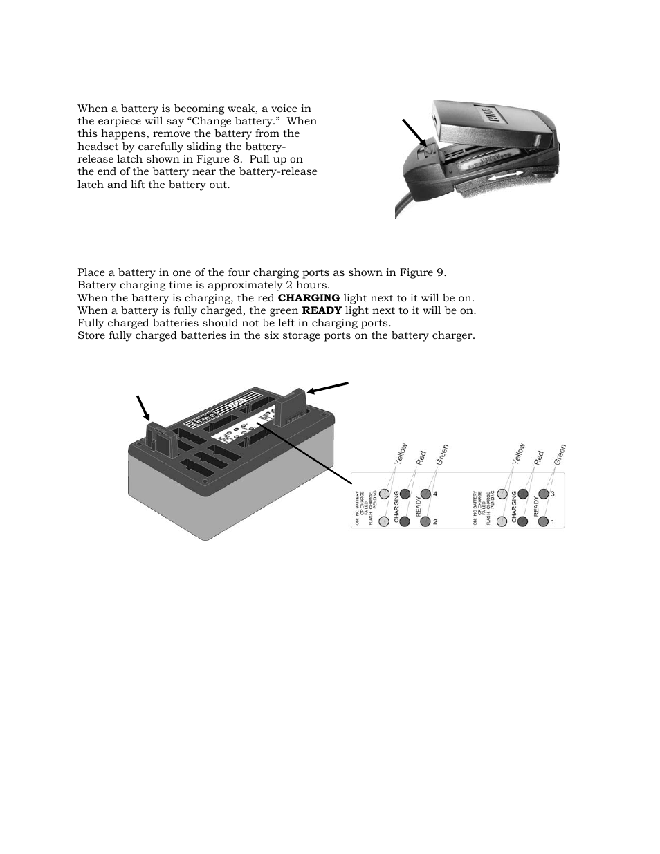 Changing batteries, Recharging batteries | Clear-Com HME DX200 User Manual | Page 5 / 6