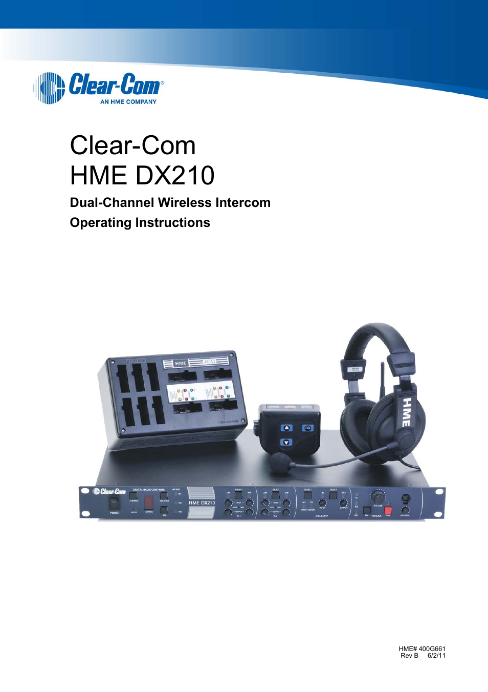 Clear-Com HME DX210 User Manual | 36 pages